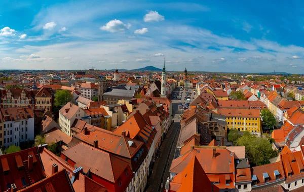 2022 Panoramiczny Widok Lotu Ptaka Stare Miasto Goerlitz Niemcy — Zdjęcie stockowe