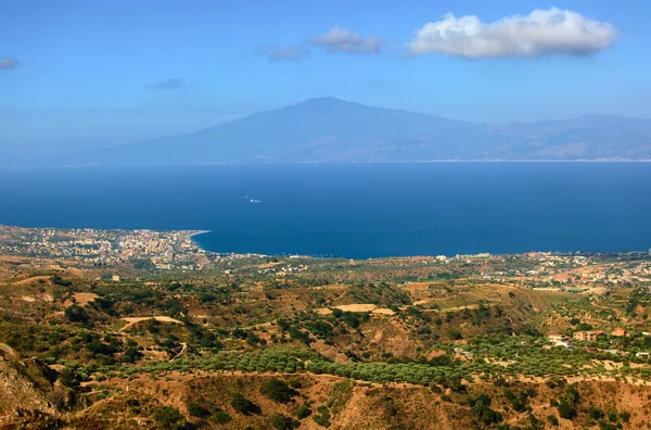 View on Etna from Aspromonte — Stock Photo, Image