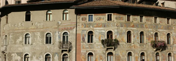 Panorama de mur de fresque — Photo