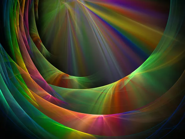 Fractal regenboog abstractie — Stockfoto
