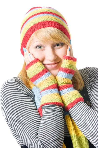 Beautiful winter girl Royalty Free Stock Photos