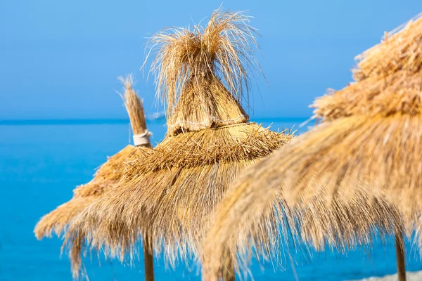 Cappelli ombrello di paglia — Foto Stock