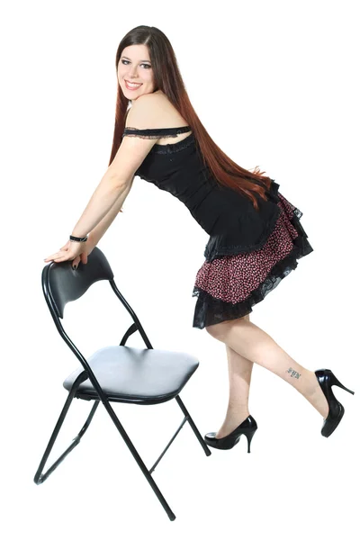 Mix of goth and pin-up — Stock Photo, Image
