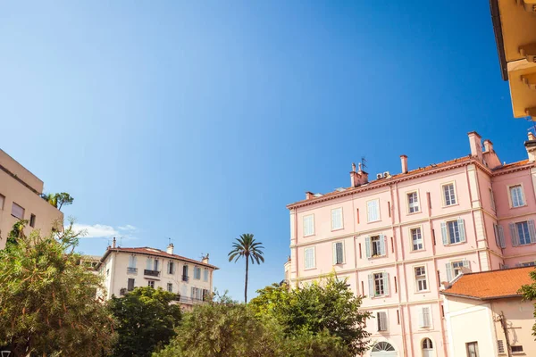 Vintage Architecture Houses Residential Histroric District Downtown Cannes — Stockfoto