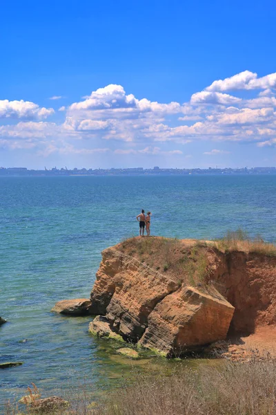 Das Foto Entstand Der Schwarzmeerküste Der Nähe Der Stadt Odessa — Stockfoto