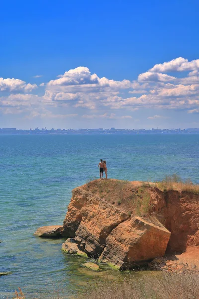 Das Foto Entstand Der Schwarzmeerküste Der Nähe Der Stadt Odessa — Stockfoto