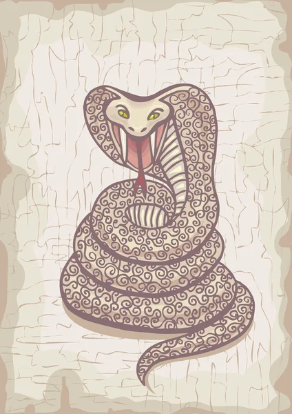 Serpent vecteur, Cobra — Image vectorielle