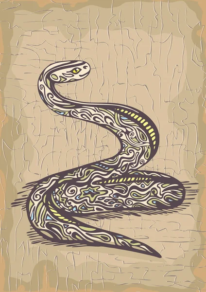 Serpiente (ilustración vectorial ) — Archivo Imágenes Vectoriales