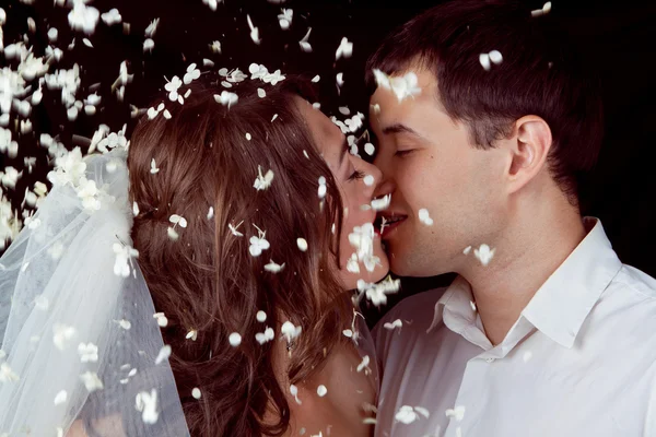 Esguicho e noiva . — Fotografia de Stock