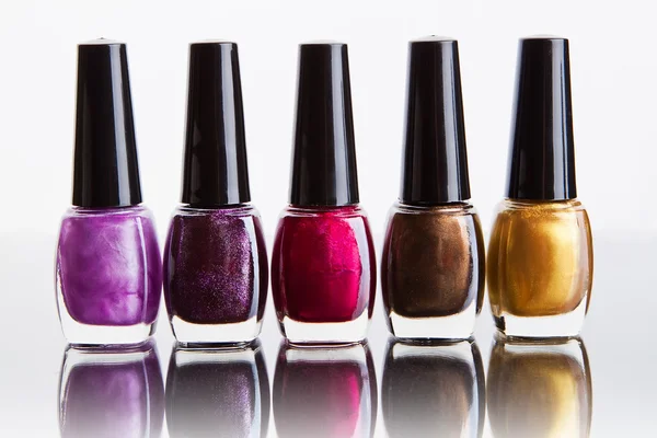 Bottles with nail polish — Stock Photo, Image