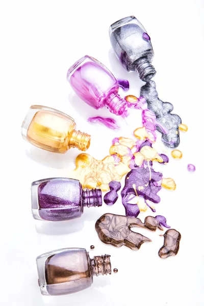 Bottles with nail polish — Stock Photo, Image