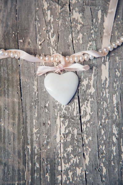 Cuore di porcellana — Foto Stock