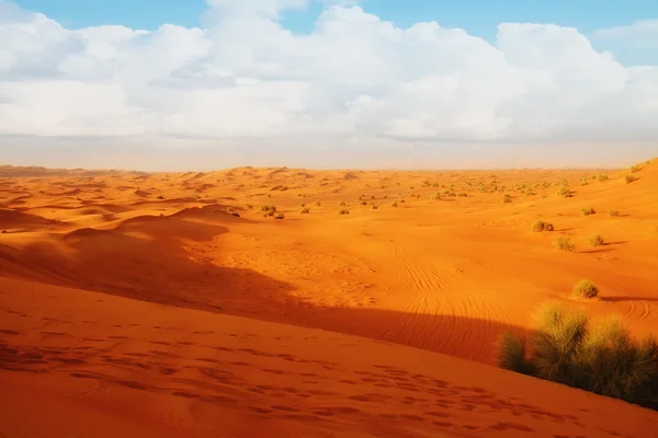 Bewolkt woestijn — Stockfoto