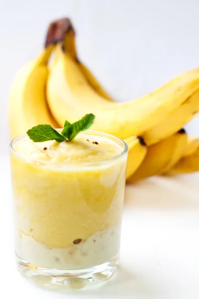 Batido de banana — Fotografia de Stock