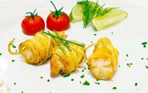 Fried shrimp — Stock Photo, Image