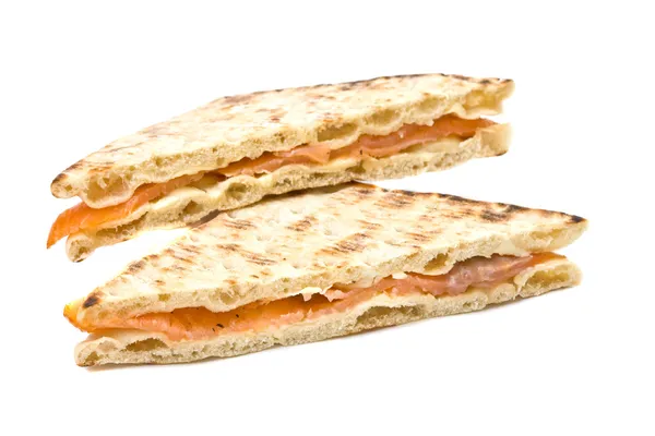 Lososový sendvič — Stock fotografie