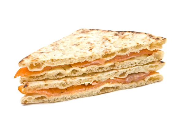 Sándwich de salmón — Stockfoto