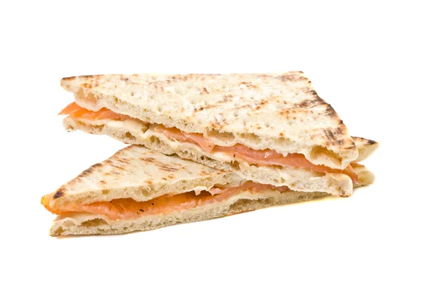 Lososový sendvič — Stock fotografie