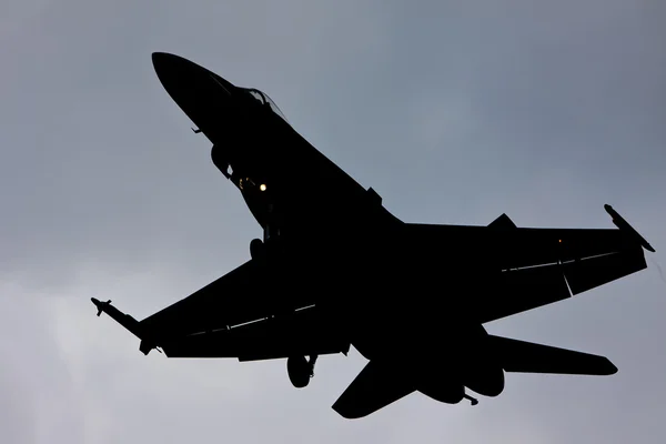 Airplane silhouette — Stock Photo, Image