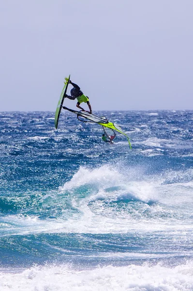 Windsurfing na gran Canarii. — Stock fotografie