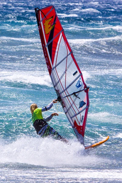 Windsurfing na gran Canarii. — Stock fotografie