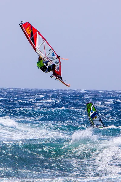 Windsurfing on Gran Canaria. — Stock Photo, Image