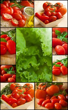 Tomato and vegetables clipart