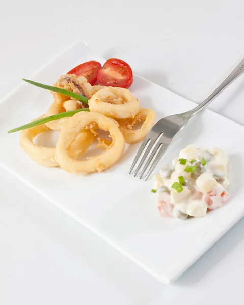 Calamari fritti — Foto Stock