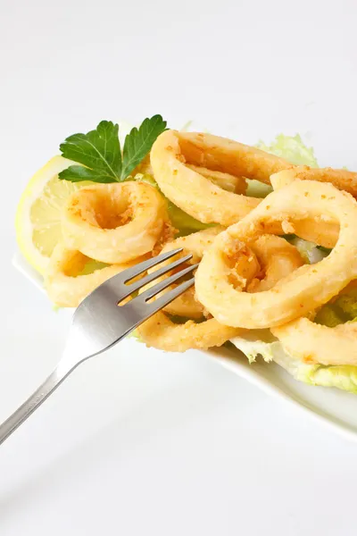 Fried Calamari — Fotografie, imagine de stoc