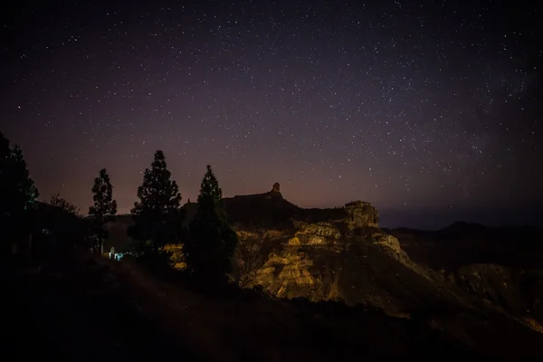 Montagne e stelle — Foto Stock