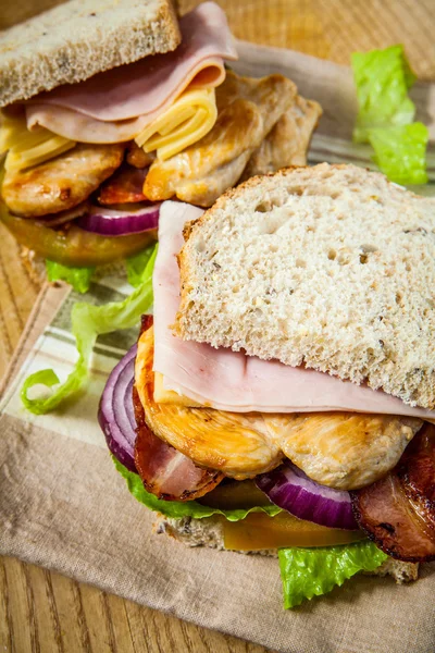 Sanwich di pollo — Foto Stock