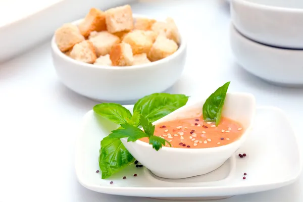 Sopa de tomate Gazpacho — Foto de Stock