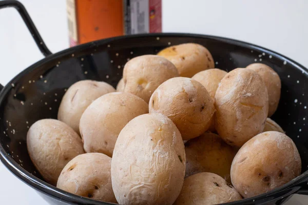 Traditional Wrinkled Potatoes Snack Food Gran Canaria Island Spain — 스톡 사진