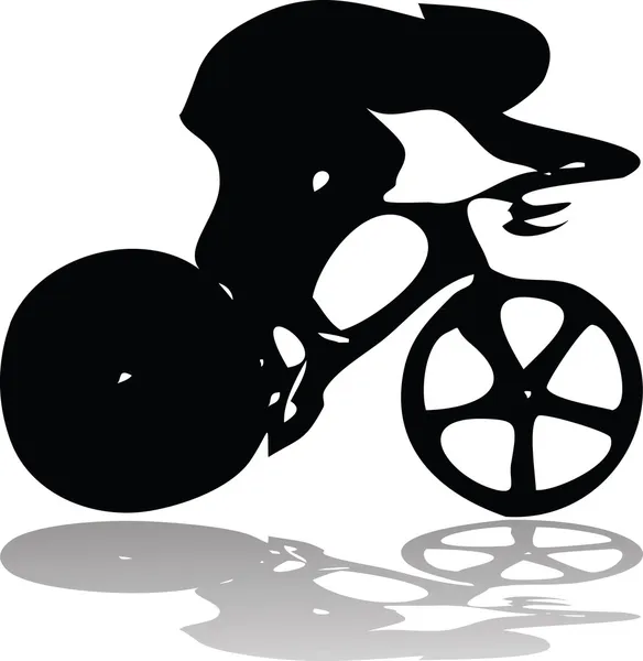 Cycliste — Image vectorielle