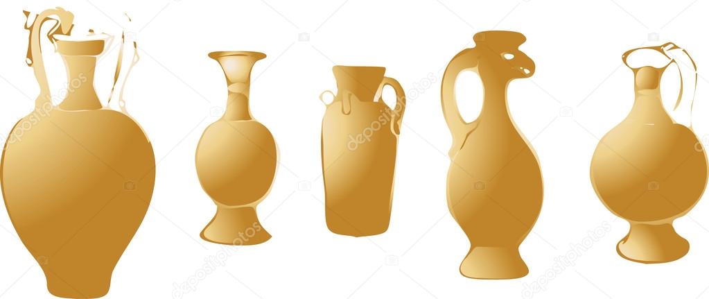 Ancient ancient bronze pots