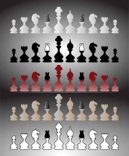 Chess pieces set — Stock Vector