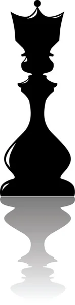 Kraliçe satranç parça siyah