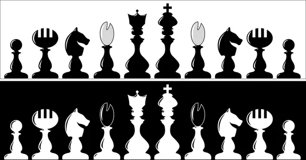 Chess pieces — Stock Vector