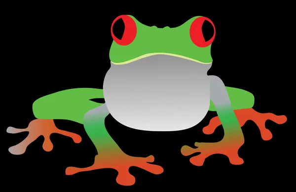 yeşil kurbağa vektör