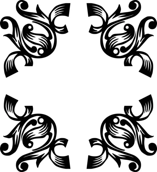 Süslü şekiller vektör çizimi izole edildi