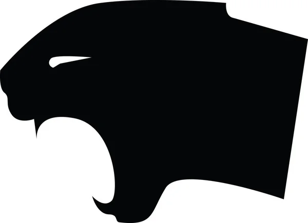 Enojado Agresivo Leopardo Rugiente Cabeza Retrato Vector Ilustraciones — Vector de stock