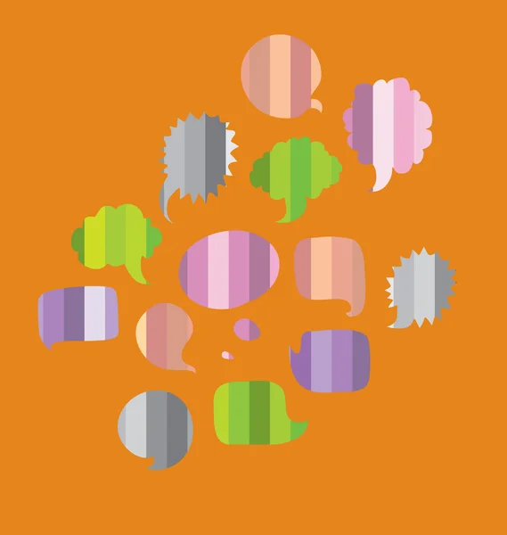 Patrón de burbuja de habla de color vertical — Archivo Imágenes Vectoriales