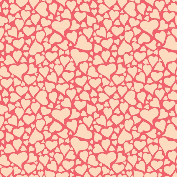 Patrón corazones de color rojo claro — Archivo Imágenes Vectoriales