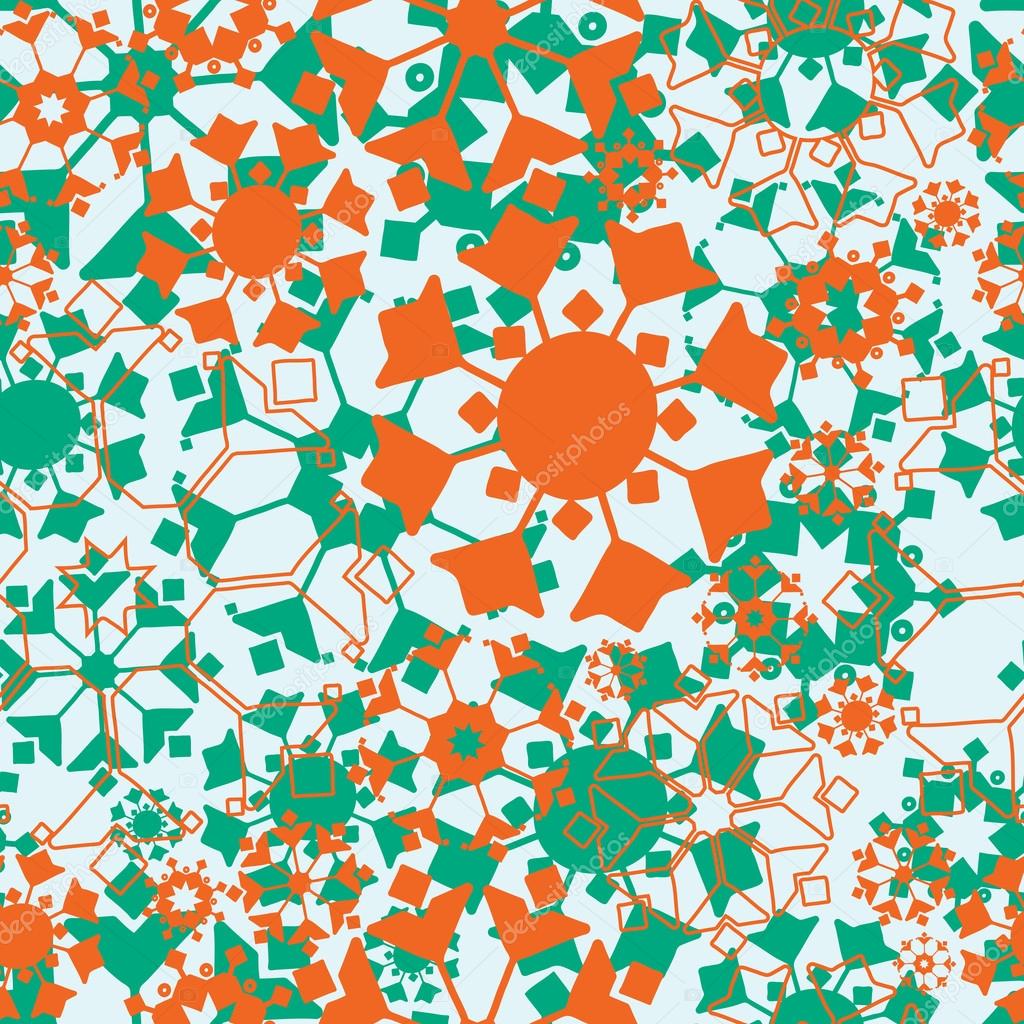 Chaotic flower pattern