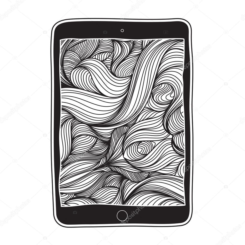 Digital tablet PC with a pattern