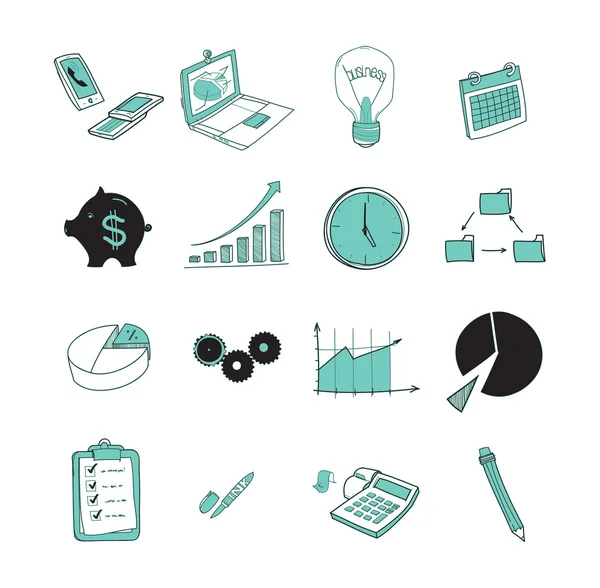 Iconos de negocios — Vector de stock