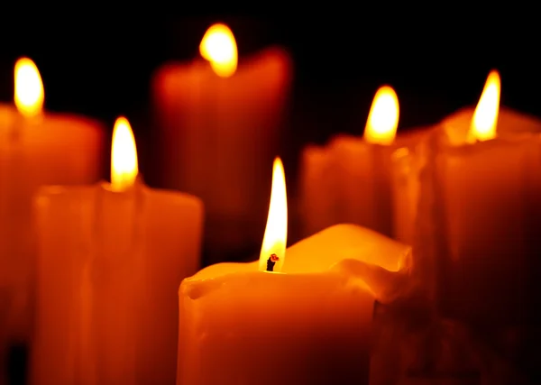 Warm candlelight — Stock Photo, Image