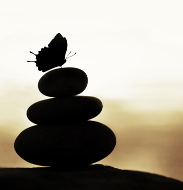 Zen denge taşlar