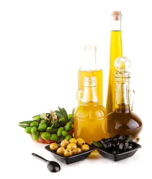 Aceite de oliva bodegón — Foto de Stock