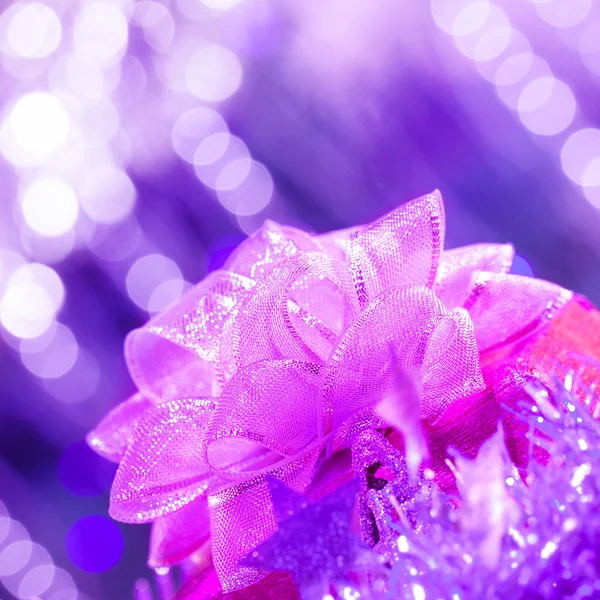 Purple gift bow — Stock Photo, Image